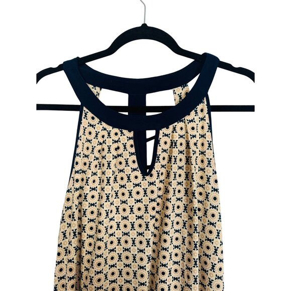 2/$25 Per Seption Concept Medium Geometric Print Sleeveless Dress Lightweight - Picture 11 of 12